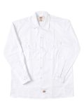 DICKIES L/S WORK SHIRT-WHITE