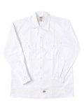 DICKIES L/S WORK SHIRT-WHITE