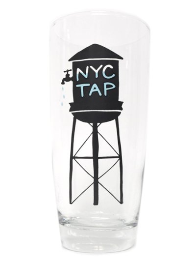 画像1: FISHS EDDY NYC WATER TOWER GLASS