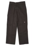 DICKIES DOUBLE KNEE WORK PANTS-DARK BROWN