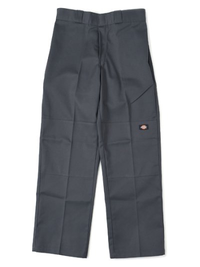 画像1: DICKIES DOUBLE KNEE WORK PANTS-CHARCOAL