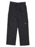 DICKIES DOUBLE KNEE WORK PANTS-BLACK