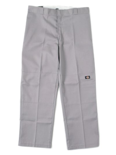 画像1: DICKIES DOUBLE KNEE WORK PANTS-SILVER