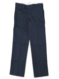 DICKIES FLAT FRONT SLIM WORK PANTS-DARK NAVY