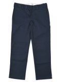 DICKIES RINSED FLAT.F SLIM WORK PANTS-DARK NAVY