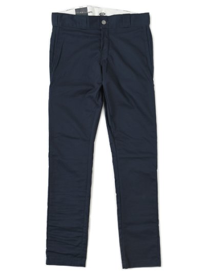 画像1: DICKIES SKINNY TWILL WORK PANT-DARK NAVY