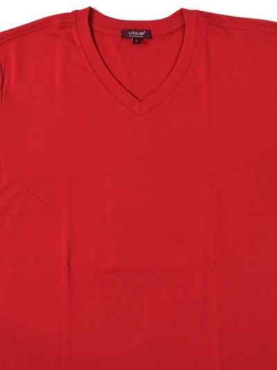 画像3: 【MEGA SALE】CITY LAB V NECK TEE レッド