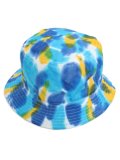 NEW HATTAN TIEDYE COTTON HAT-BLUE/YELLOW