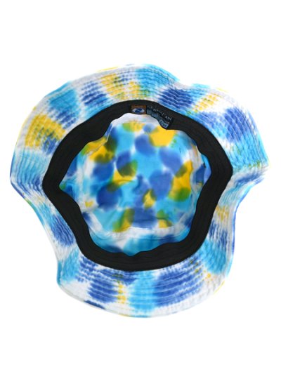 画像3: NEW HATTAN TIEDYE COTTON HAT-BLUE/YELLOW