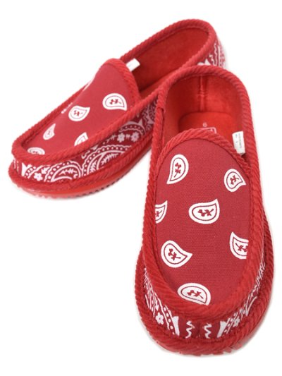 画像1: TROOPER AMERICA HOUSE SLIPPERS BANDANA RED/WHITE