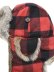 画像4: 【SALE】MAD BOMBER BLACK & RED PLAID/BROWN RABBIT FUR