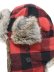 画像5: 【SALE】MAD BOMBER BLACK & RED PLAID/BROWN RABBIT FUR