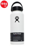 Hydro Flask HYDRATION 32 OZ WIDE MOUTH-WHITE