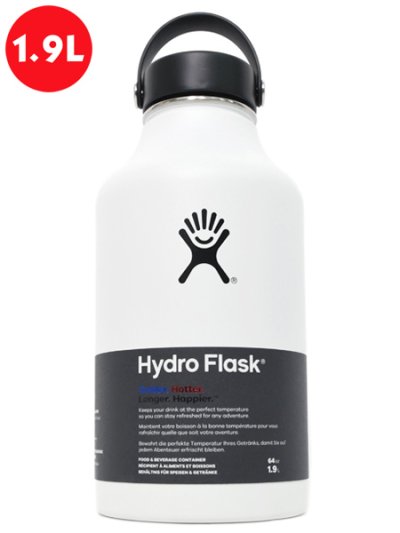 画像1: Hydro Flask HYDRATION 64 OZ WIDE MOUTH-WHITE