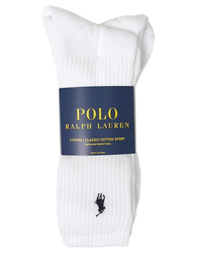 画像1: POLO RALPH LAUREN 3P CLASSIC EMBROIDERY CREW