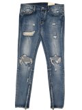 【送料無料】mnml M1 STRETCH DENIM BLUE