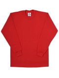 PRO CLUB HEAVY WEIGHT L/S TEE-RED