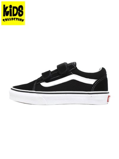 画像1: 【KIDS】VANS KIDS OLD SKOOL V BLACK/TRUE WHITE