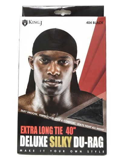 画像1: KING J EXTRA LONG TIE 40" DELUXE SILKY DU-RAG