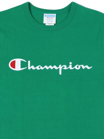 画像3: 【MEGA SALE】CHAMPION SCRIPT LOGO TEE-KELLY GREEN