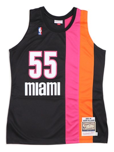 画像1: 【送料無料】MITCHELL & NESS AUTHENTIC JERSEY HEAT 05-06 #55 JASON.W