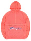 【MEGA SALE】CHAMPION NYLON ANORAK JACKET-GROOVY PAPAYA