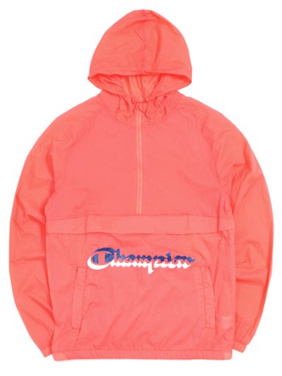 画像1: 【MEGA SALE】CHAMPION NYLON ANORAK JACKET-GROOVY PAPAYA