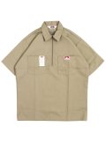 BEN DAVIS S/S SOLID HALF ZIP WORK SHIRT #122