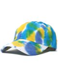 NEW HATTAN 6PNL COTTON CAP TIEDYE-BLUE/YELLOW