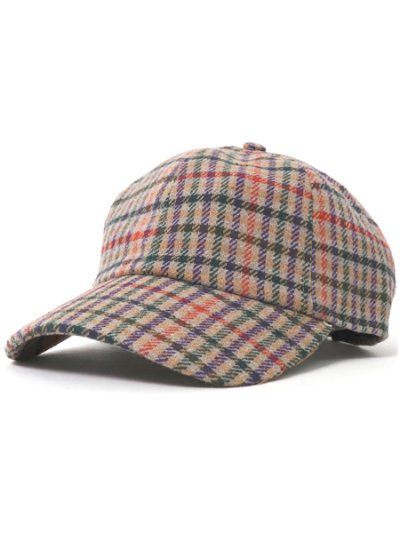 画像1: NEW HATTAN 6PNL WOOL PLAID CAP