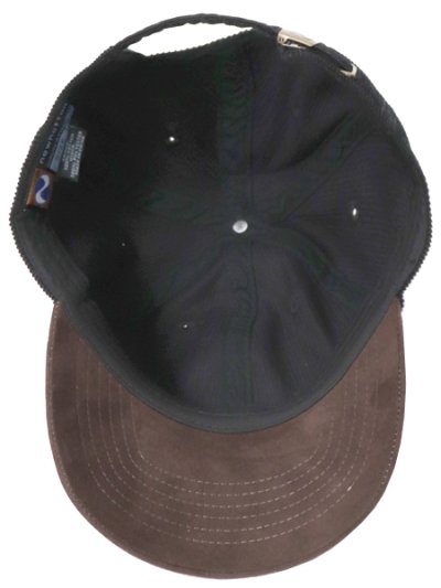 画像5: 【SALE】NEW HATTAN 6PNL CORDUROY FAKE SUEDE VISOR-BLK/BRN