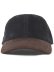 画像2: NEW HATTAN 6PNL CORDUROY FAKE SUEDE VISOR-BLK/BRN (2)