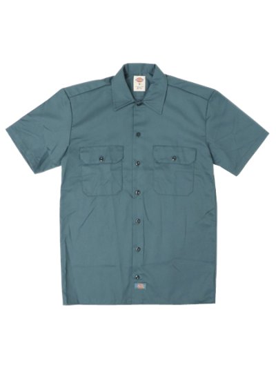 画像1: DICKIES S/S WORK SHIRT-LINCOLN GREEN