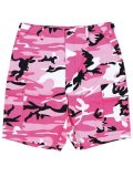 ROTHCO BDU PC CAMO SHORTS-PINK CAMO