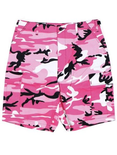 画像1: ROTHCO BDU PC CAMO SHORTS-PINK CAMO