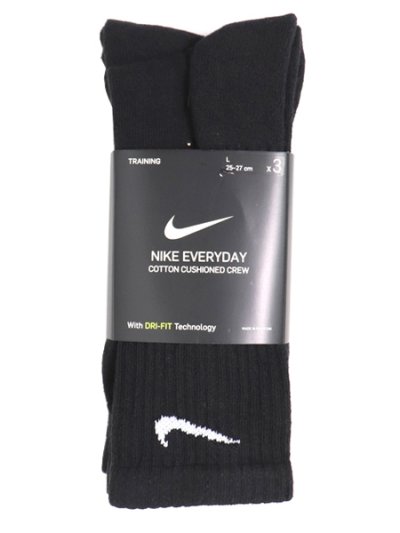 画像1: NIKE 3P EVERYDAY CUSHION CREW SOCKS