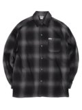 CALTOP FL PLAID L/S SHIRT BLACK/CHARCOL