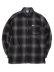 画像1: CALTOP FL PLAID L/S SHIRT BLACK/CHARCOL (1)