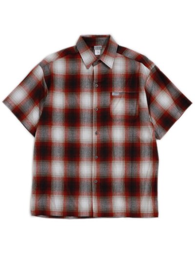 画像1: CALTOP FL PLAID S/S SHIRT RED/WHITE