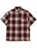 画像1: CALTOP FL PLAID S/S SHIRT RED/WHITE (1)