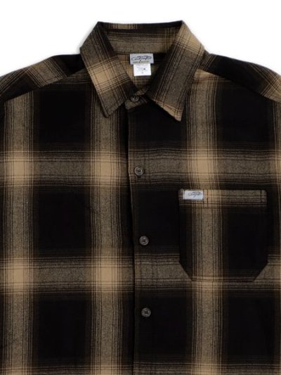 画像3: 【送料無料】CALTOP FL PLAID L/S SHIRT BROWN/KHAKI