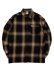 画像1: CALTOP FL PLAID L/S SHIRT BROWN/KHAKI (1)