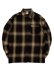 画像1: CALTOP FL PLAID L/S SHIRT BROWN/KHAKI (1)