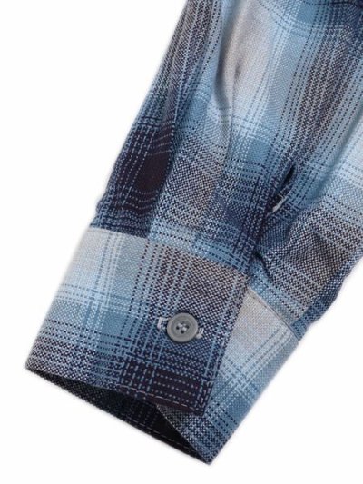画像8: 【送料無料】CALTOP FL PLAID L/S SHIRT SKY BLUE/GREY