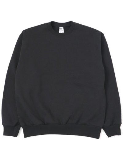 画像1: 【送料無料】LOS ANGELES APPAREL 14oz HEAVY FLEECE PULLOVER CREW-BLACK