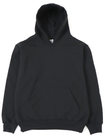 画像1: 【送料無料】LOS ANGELES APPAREL 14oz HEAVY FLEECE HOODED PULLOVER-BLACK