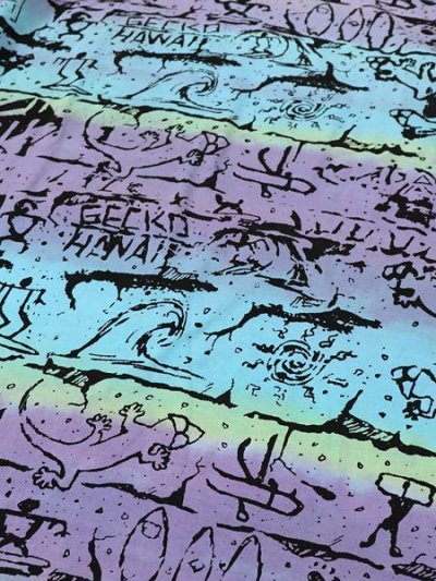 画像6: 【MEGA SALE】GECKO HAWAII TIE DYE GECKO WALL TEE PURPLE/BLUE/GREEN
