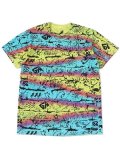 【MEGA SALE】GECKO HAWAII TIE DYE GECKO WALL TEE AQUA/PINK/YELLOW