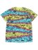 画像1: 【MEGA SALE】GECKO HAWAII TIE DYE GECKO WALL TEE AQUA/PINK/YELLOW (1)