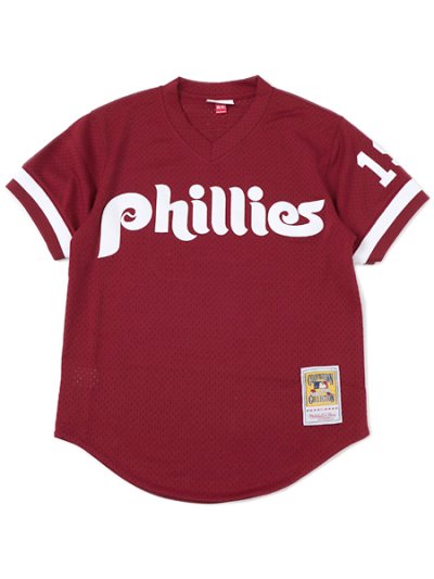 画像1: 【送料無料】MITCHELL & NESS AUTHENTIC MESH BP-JOHN.K #19 PHILLIES